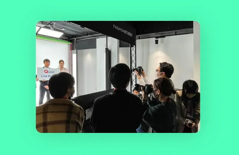 Qoo10 JAPAN Live Studio powered by Orbitvu!