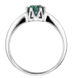 Silver ring with a gemstone for the jewelry industry