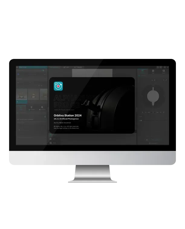 Orbitvu Station product photography software interface