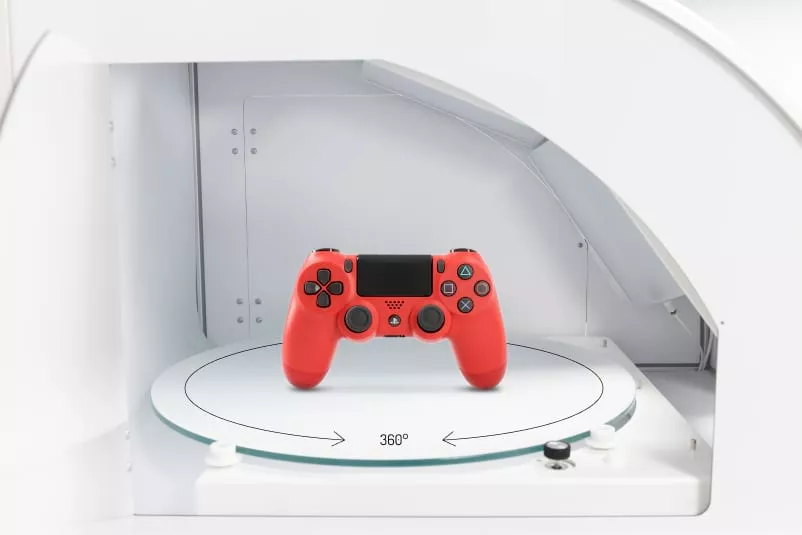 Motorized turntable on Alphashot 360