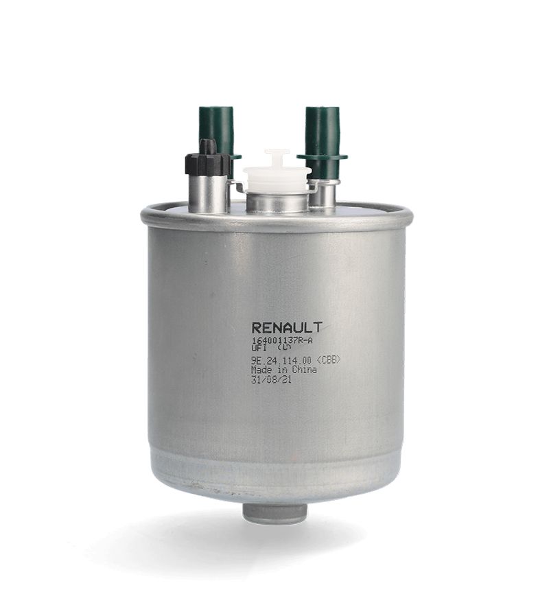 Product photography example of a spare part with chrome finish