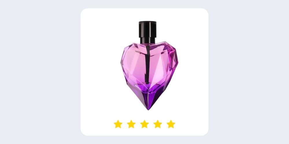 An illustration of a product with a 5-star rating