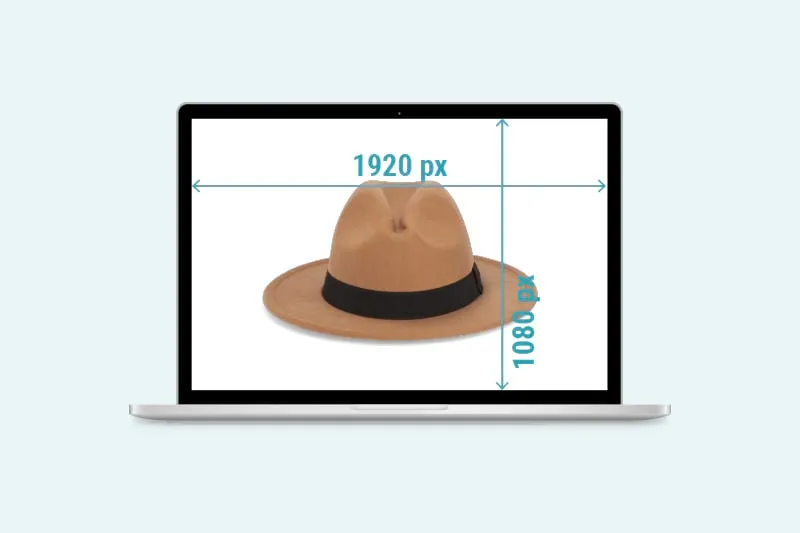 Horizontal and fitting the screen - image for ecommerce