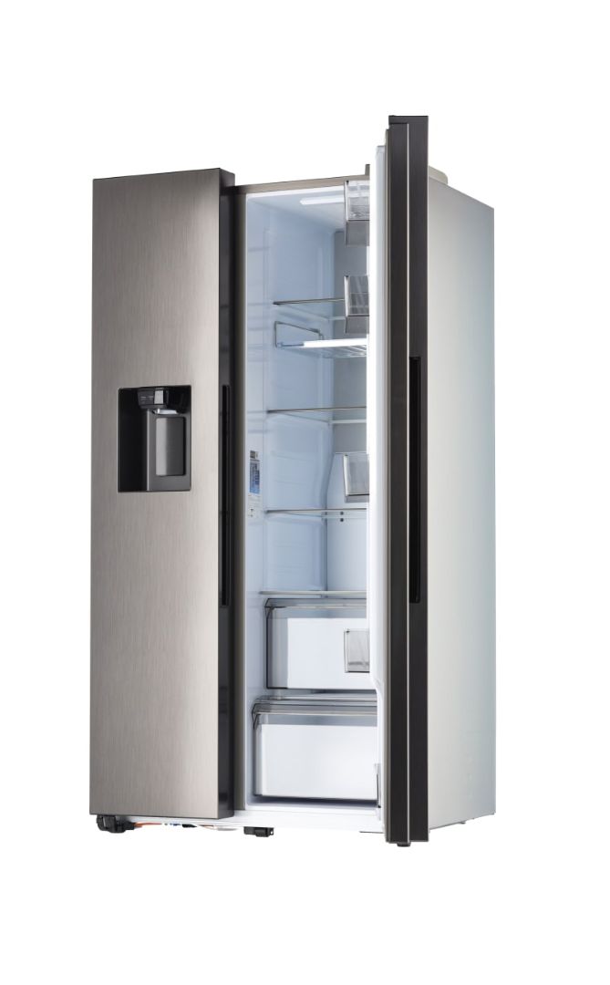 Silver fridge