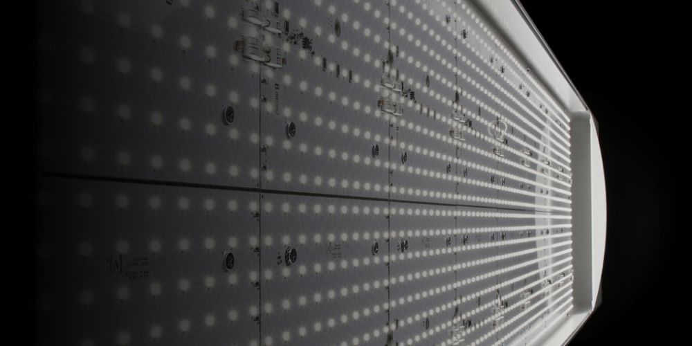 A photo of a LED panel A photo of a LED panel