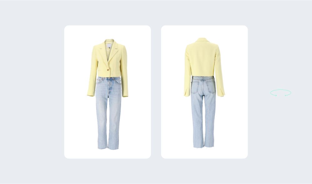 Garment with a mannequin removed.