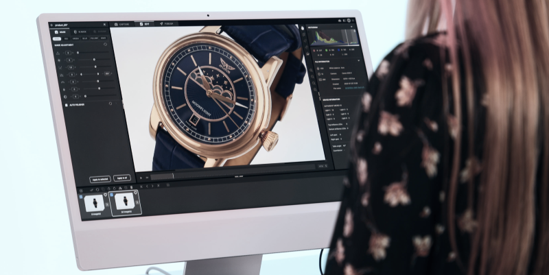 A watch shot in Orbitvu's Alphashot Micro