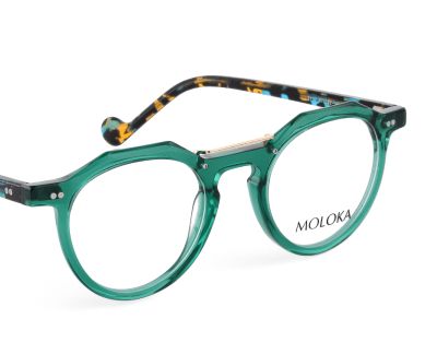 Green Round Acetate Glasses