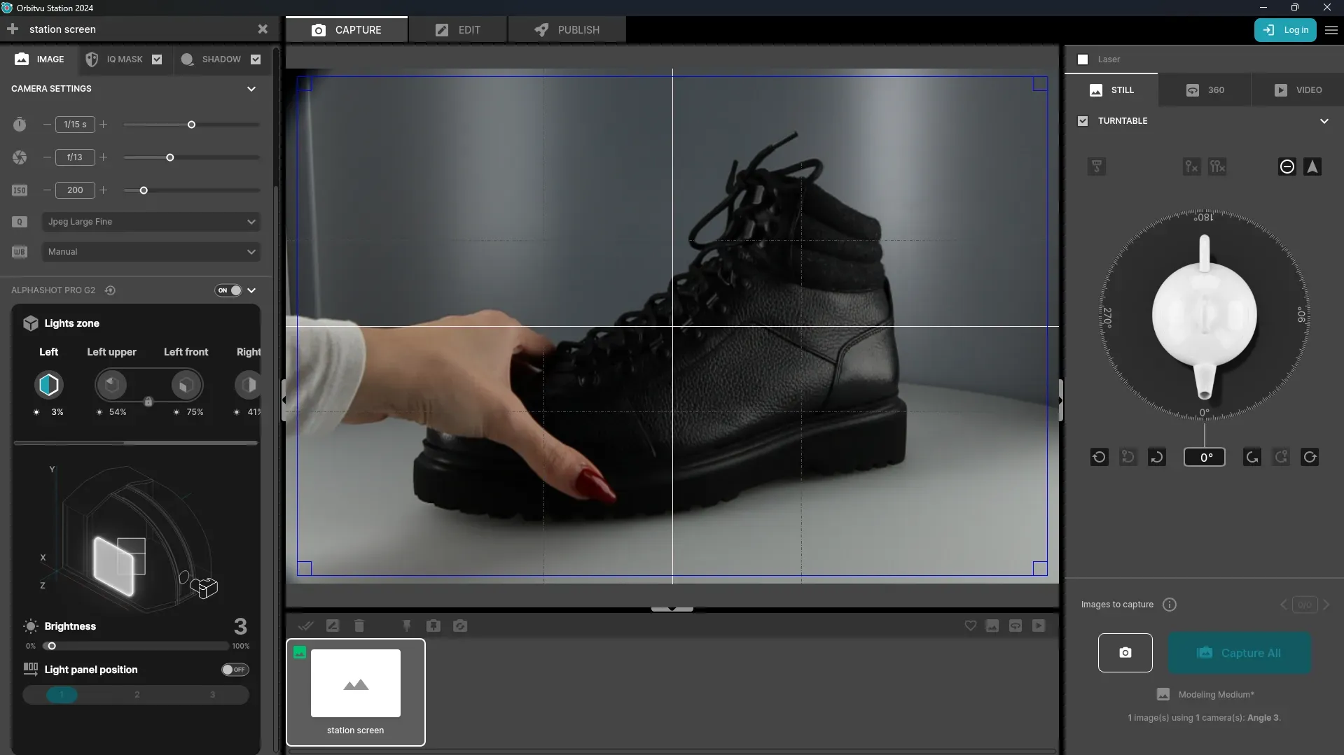 Orbitvu Station 2024 Capture Interface for Product Photography