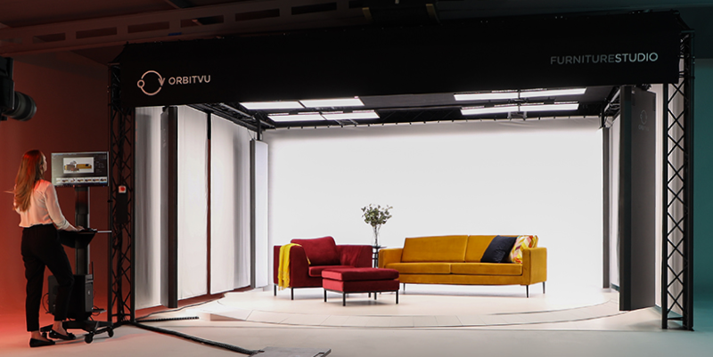 How can Orbitvu solutions help boost your profit margins? A furniture set shot in Orbitvu's Furniture Studio