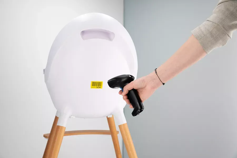 Scanning Barcode on Baby High Chair