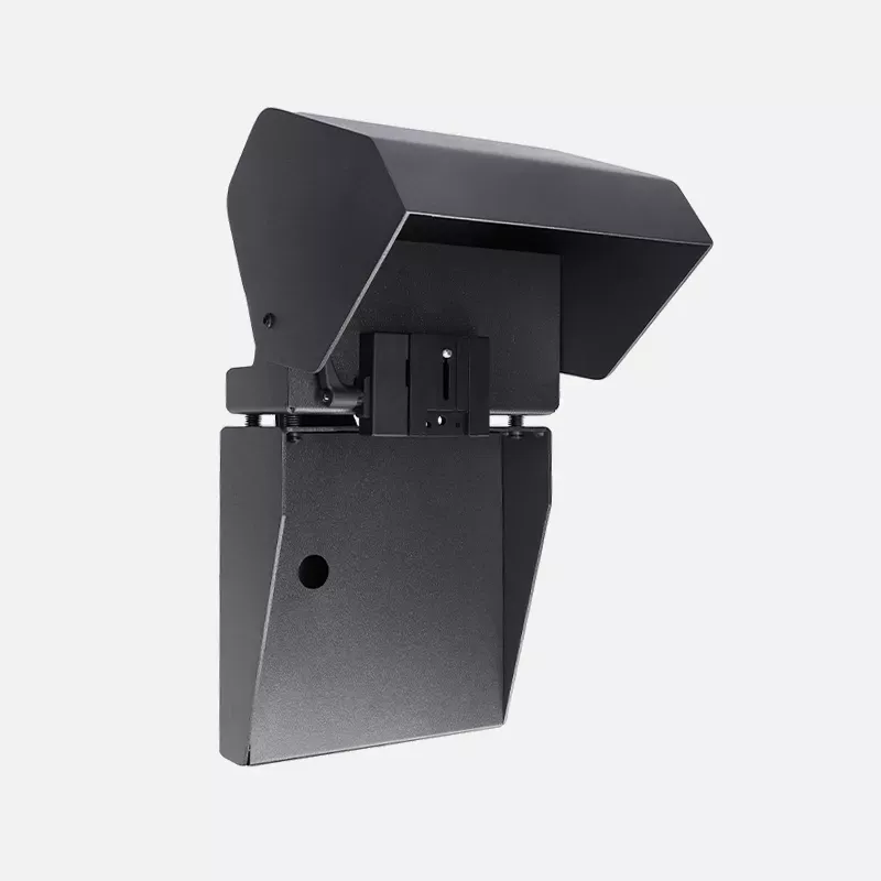 Black Automated Side Light Head with Barn Doors for Photo Studio