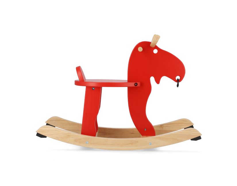 Modern Red Wooden Rocking Horse toy