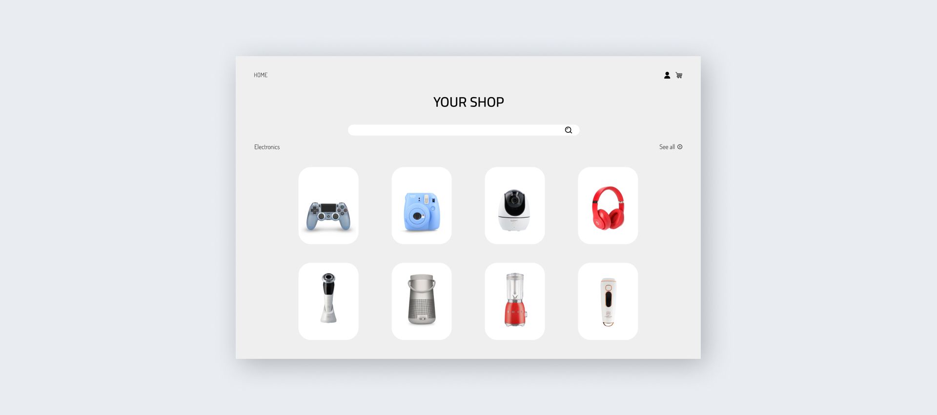 E-commerce platform example E-commerce platform example