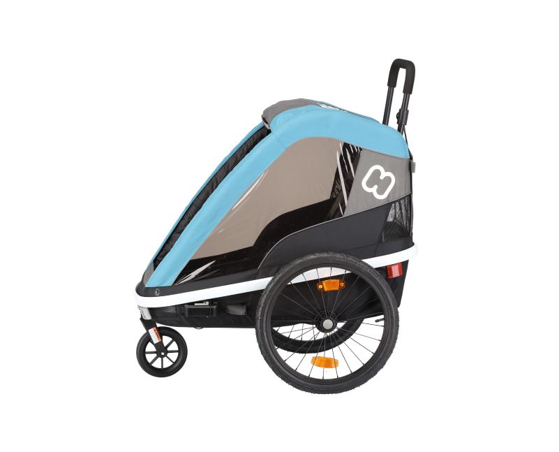 Blue and Grey Child Bike Trailer Stroller