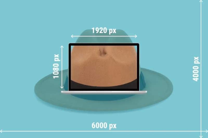 In a larger resolution