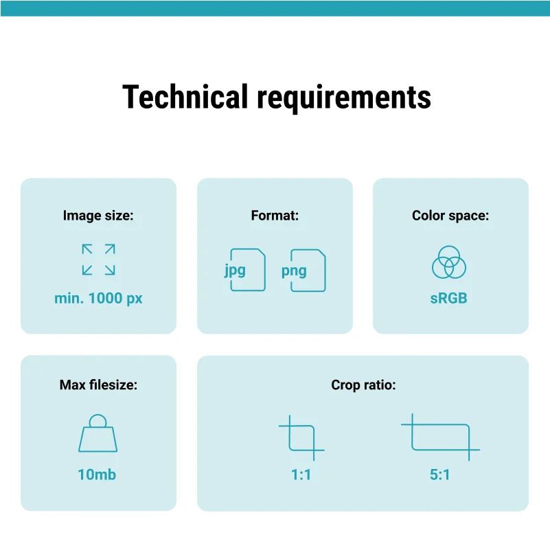 Infographic: technical requirements image for amazon Infographic: technical requirements image for amazon