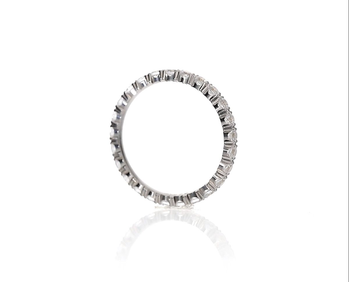 Diamond Eternity Band Ring White Gold