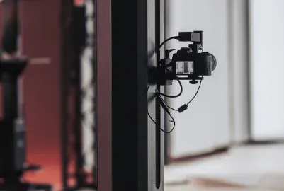 Digital Camera Mounted on Automated Studio Rig