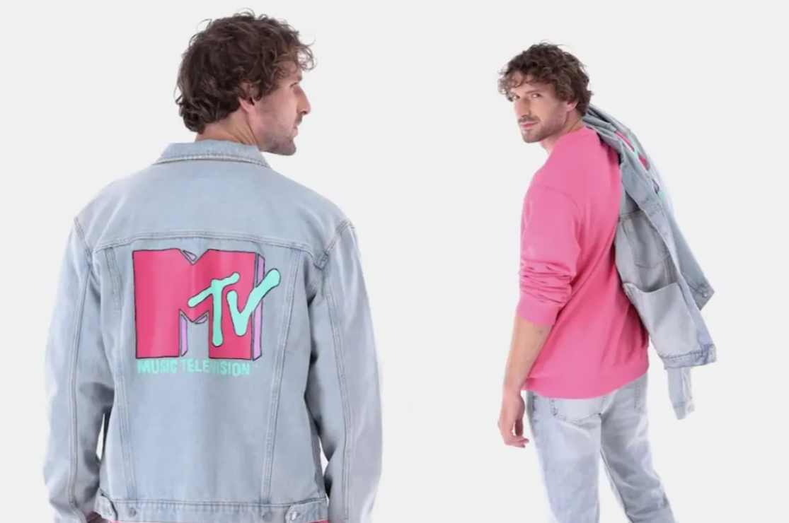  Denim Jacket and Pink Long Sleeve Shirt