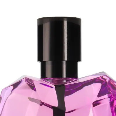 Detail shot of a perfume bottle cap