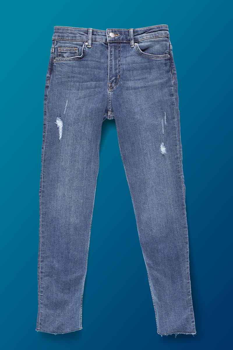 Jeans photo with an unwanted shadow