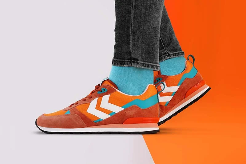 Orange shoes - lookbook photo