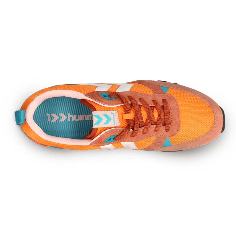 Orange shoe - top view