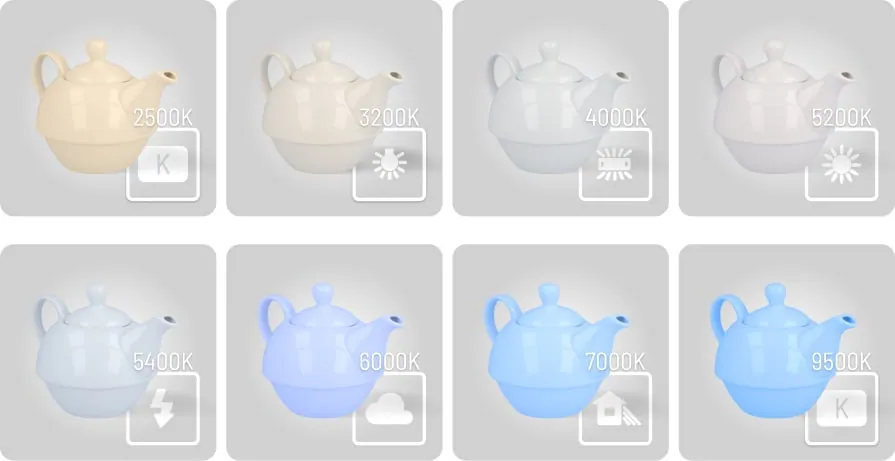 White balance camera presets
