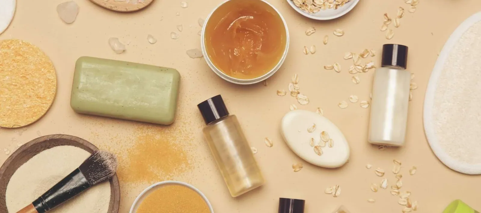 An example of a creative flat lay photoshoot
