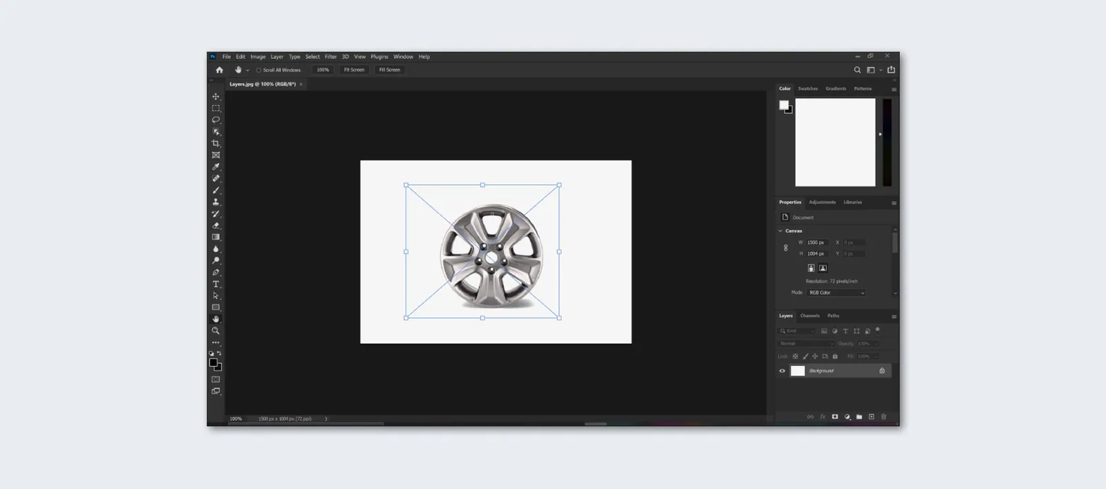 Photo editing in-house