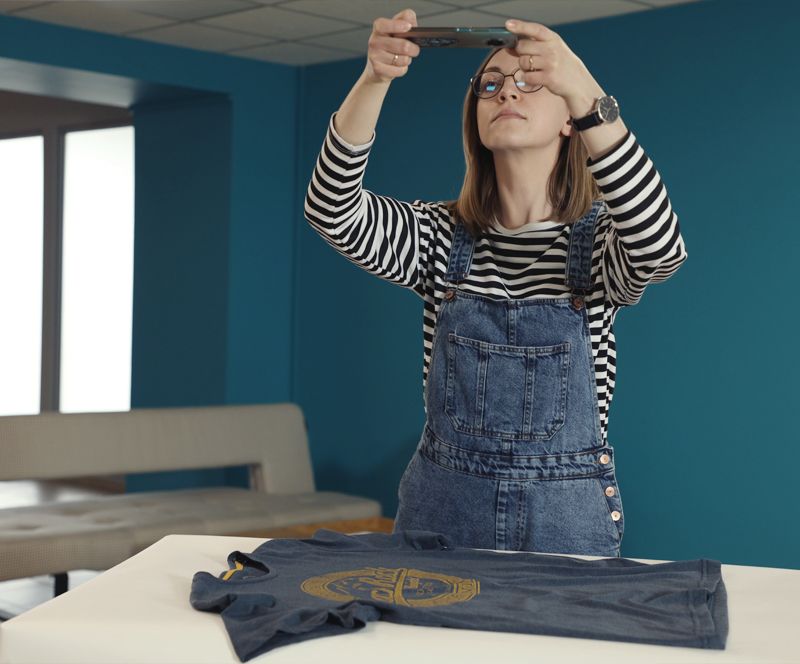 smartphone flat lay photography