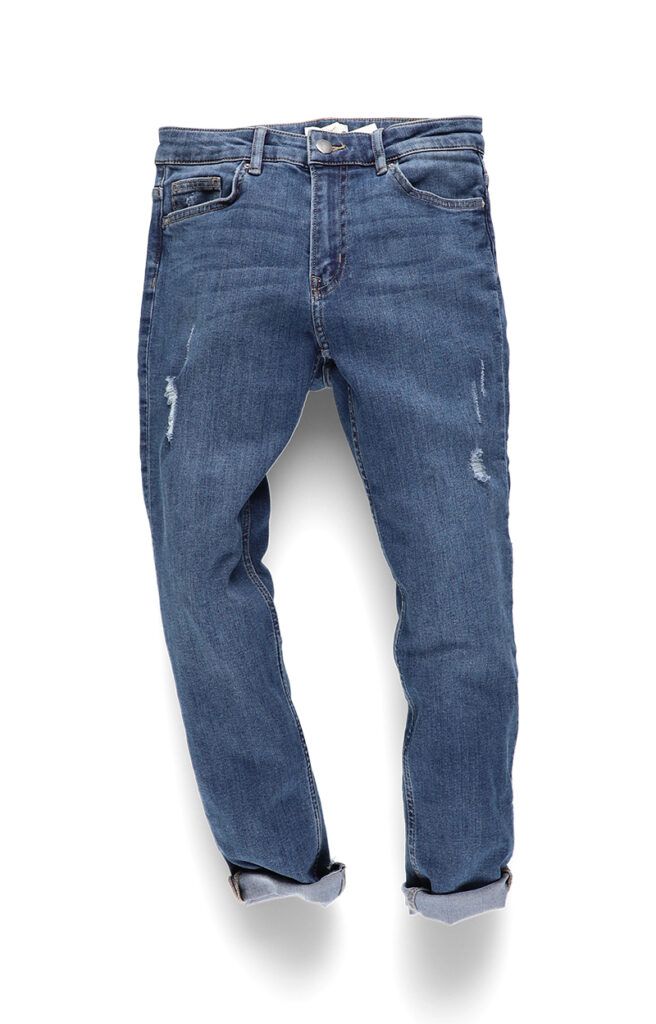 jeans flat lay photography