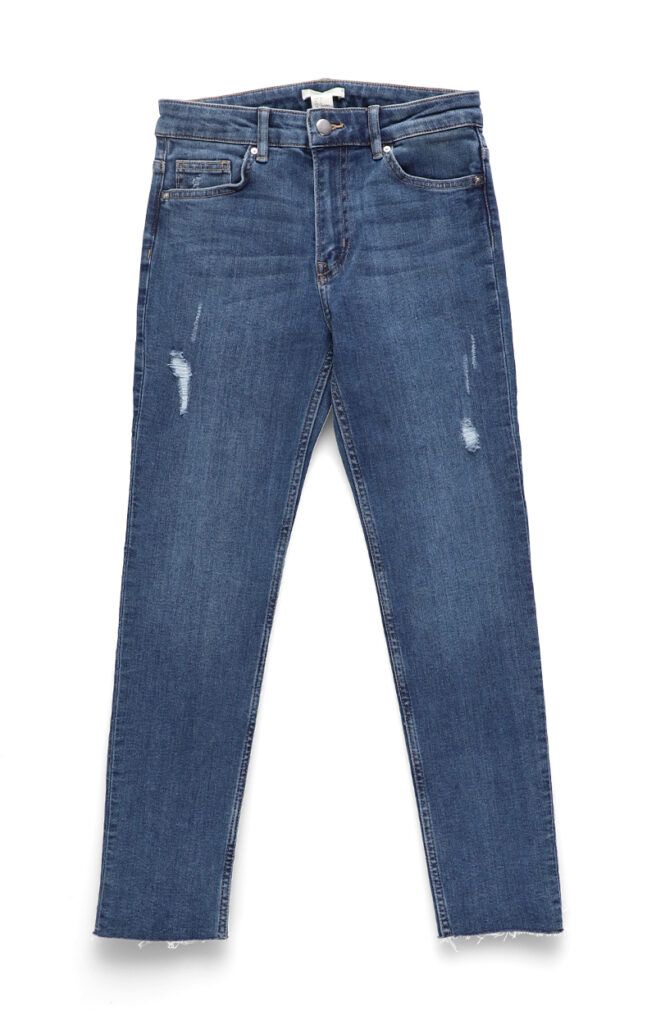 jeans flat lay photography