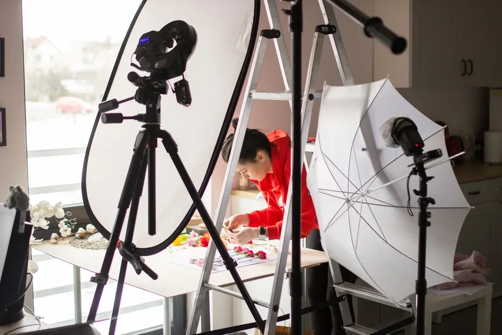 flat lay photography