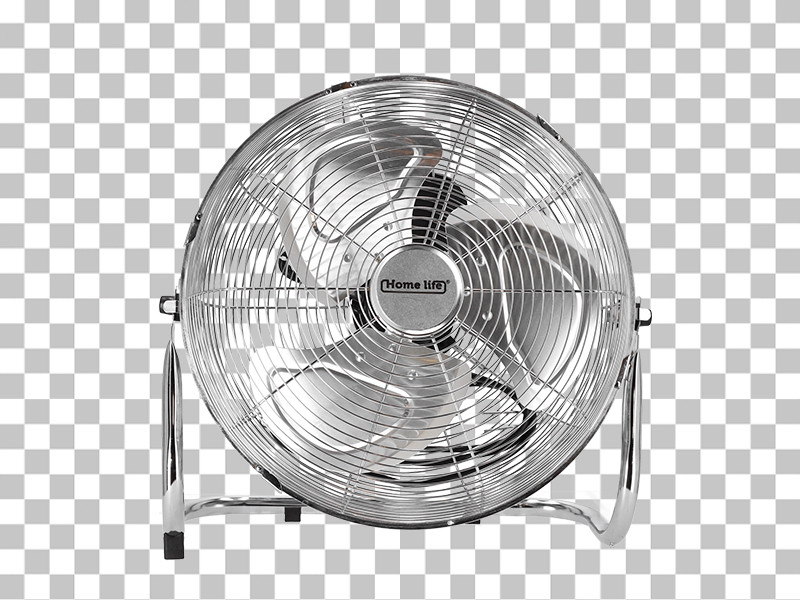 A difficult product - a fan - on transparent background
