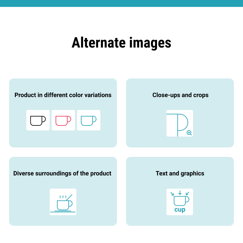 Infographic: alternate product photography for4 amazon