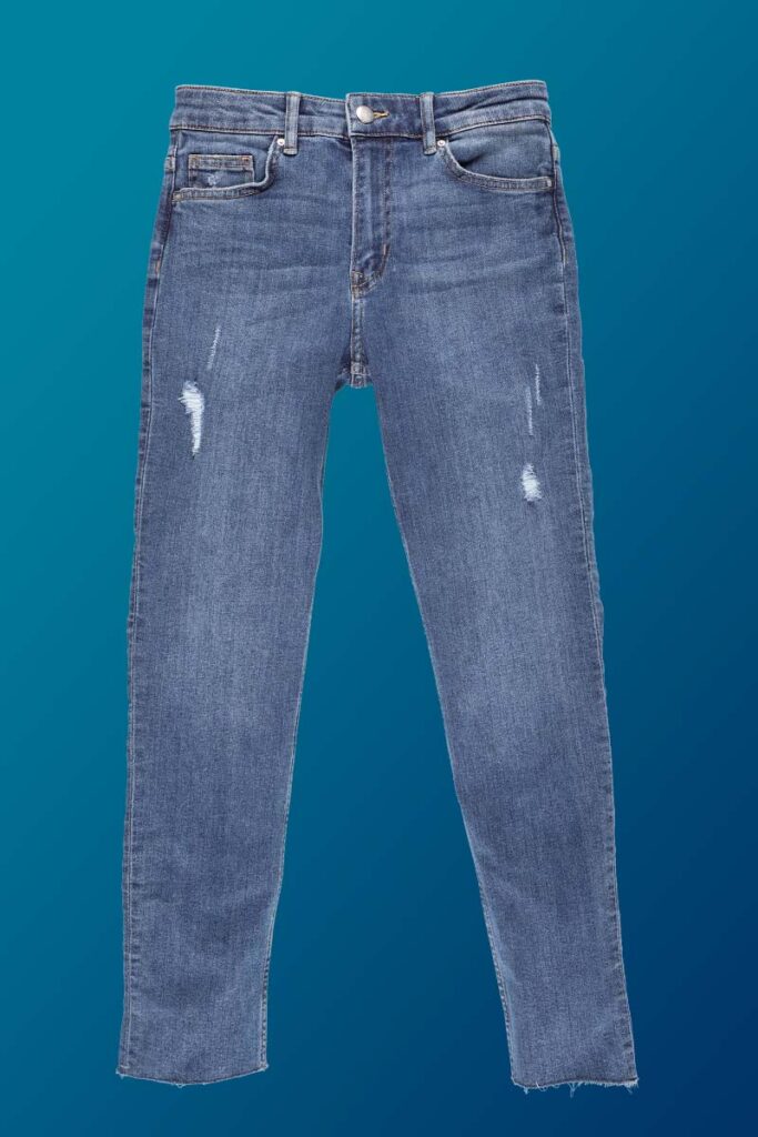Jeans photo with correct shadows
